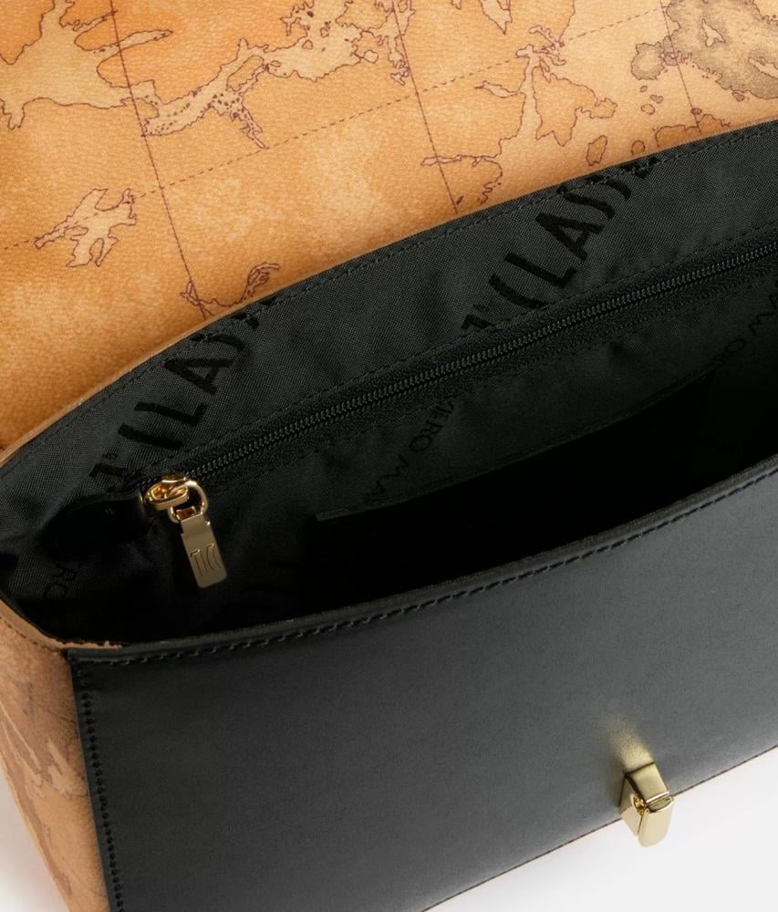 ألفيرو مارتيني | Around Geo small flap reporter bag Black