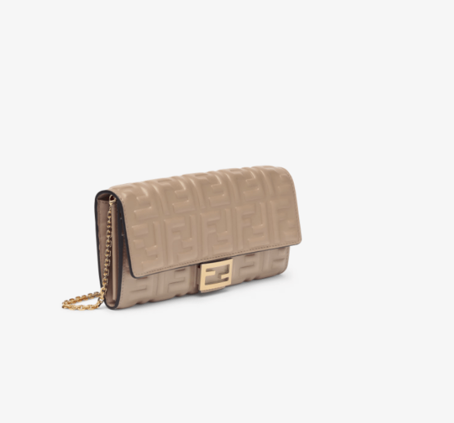 فندي | Baguette Continental Wallet With Chain