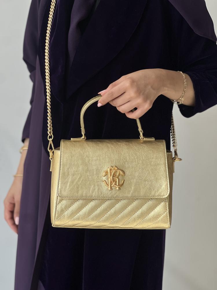 ريبرتو كفالي | Mirror Snake Shoulder Bag