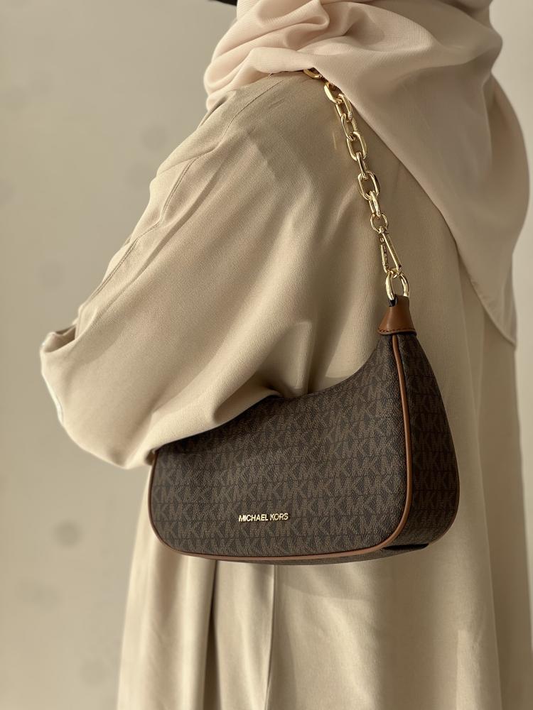 مايكل كورس |  Cora Medium Signature Logo Shoulder Bag