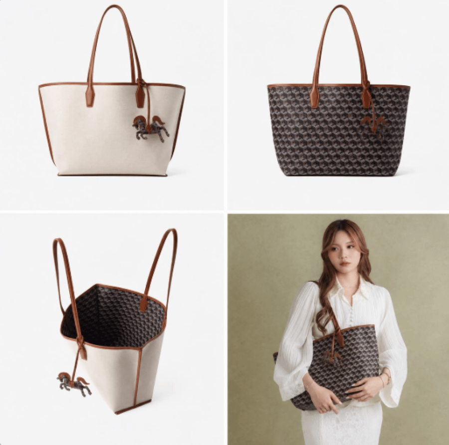 KELSO LARGE REVERSIBLE TOTE BAG