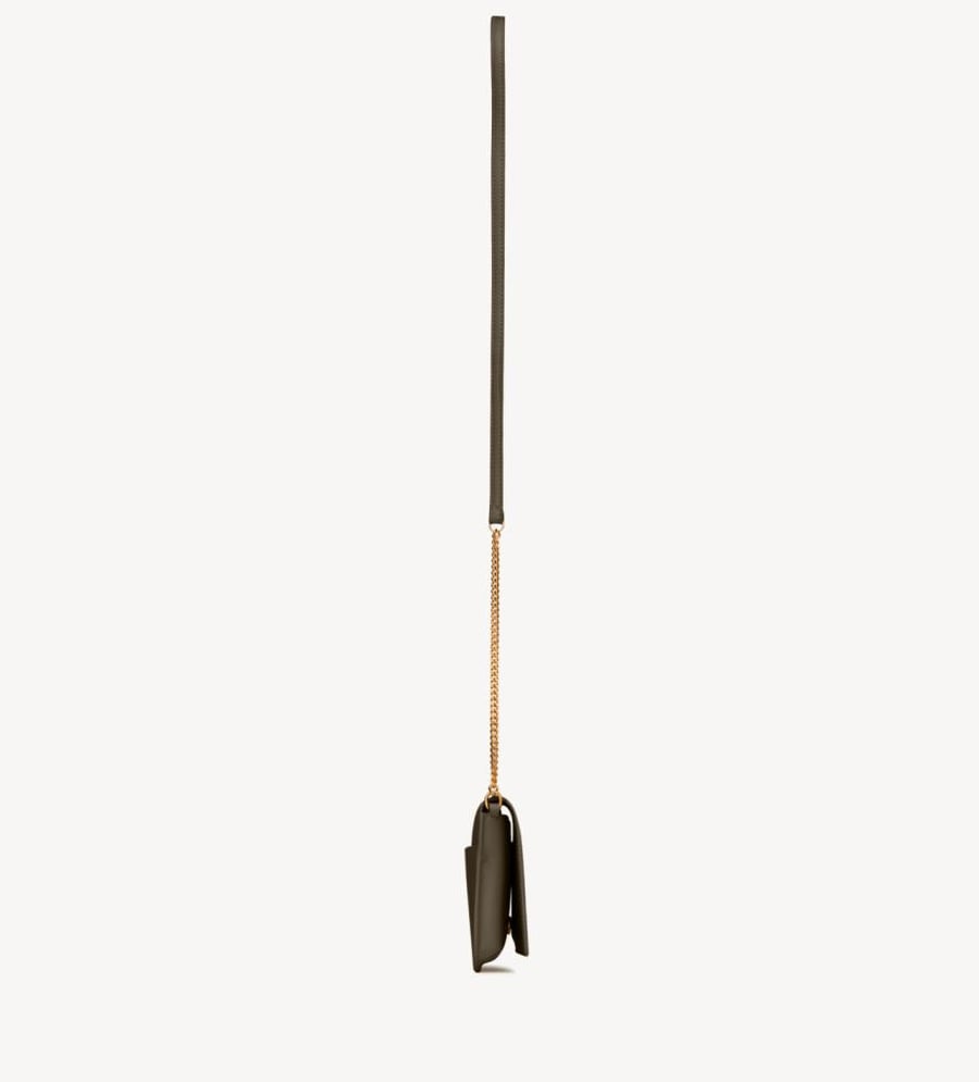 سان لوران | CASSANDRE PHONE HOLDER IN SMOOTH LEATHER