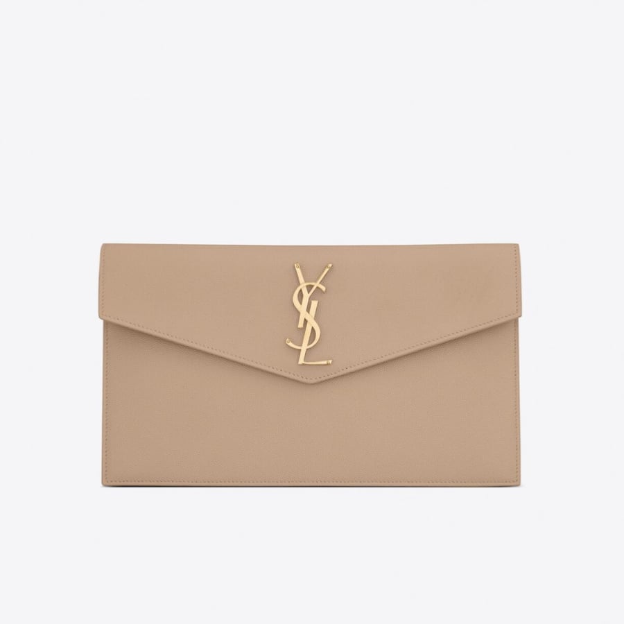 سان لوران | UPTOWN POUCH IN GRAIN DE POUDRE EMBOSSED LEATHER