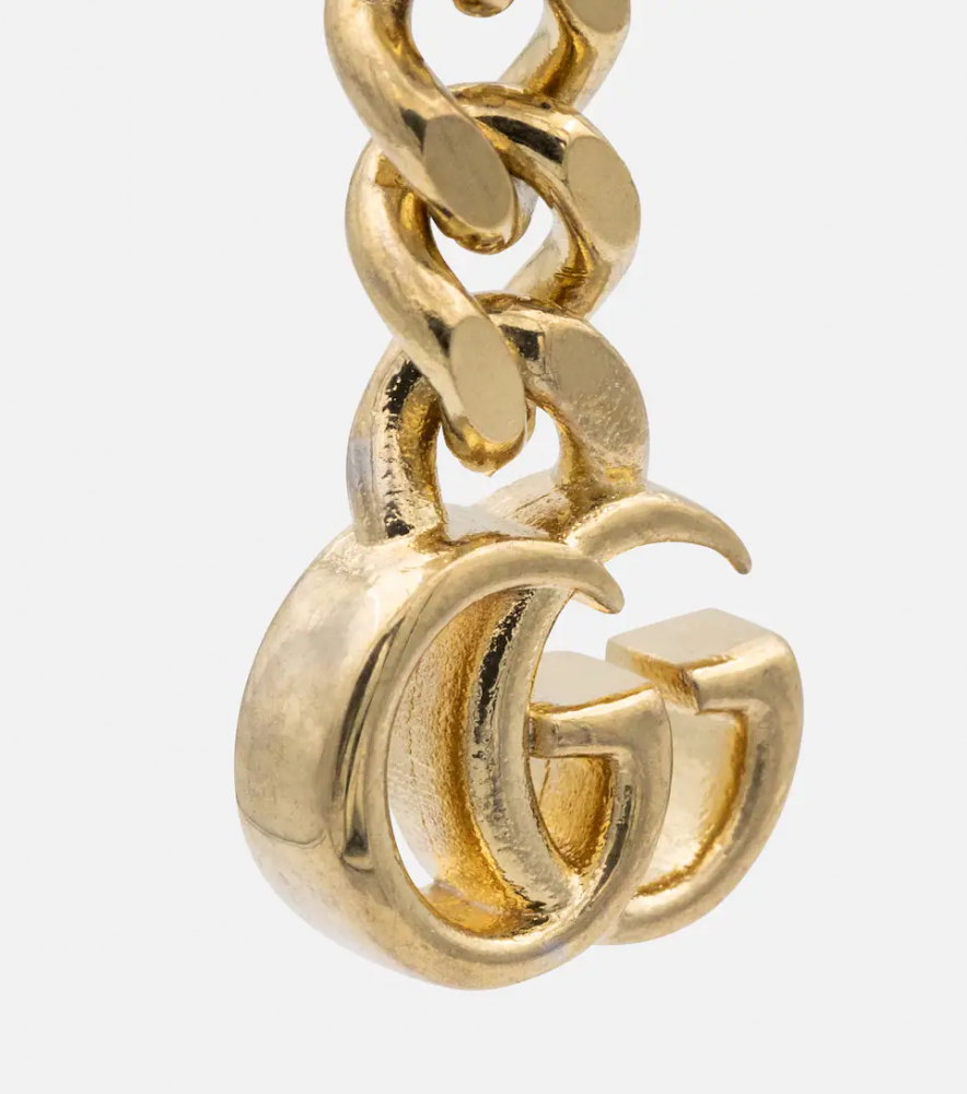 قوتشي | Pearl Double G earrings