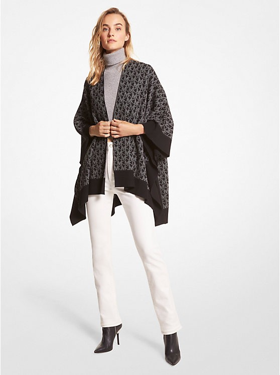 مايكل كورس | Logo Jacquard Poncho