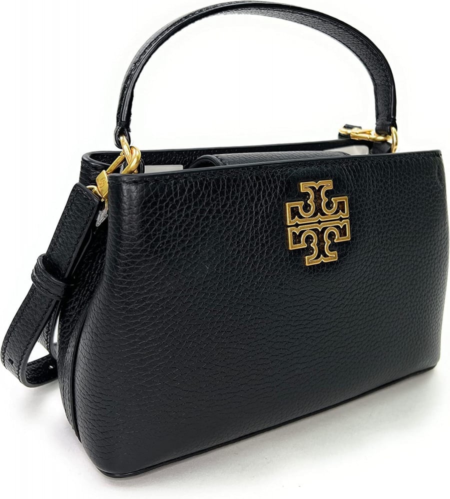 توري برتش | black britten embossed micro satchel