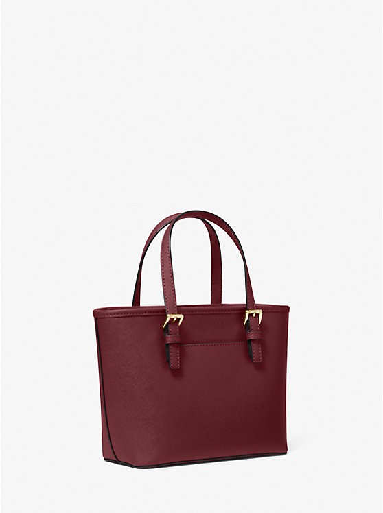 مايكل كورس | Jet Set Travel Extra-Small Saffiano Leather Top-Zip Tote Bag