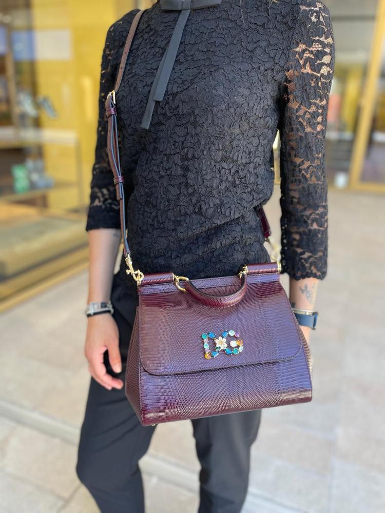 دولتشي اند قابانا | Medium Sicily Top-Handle Bag