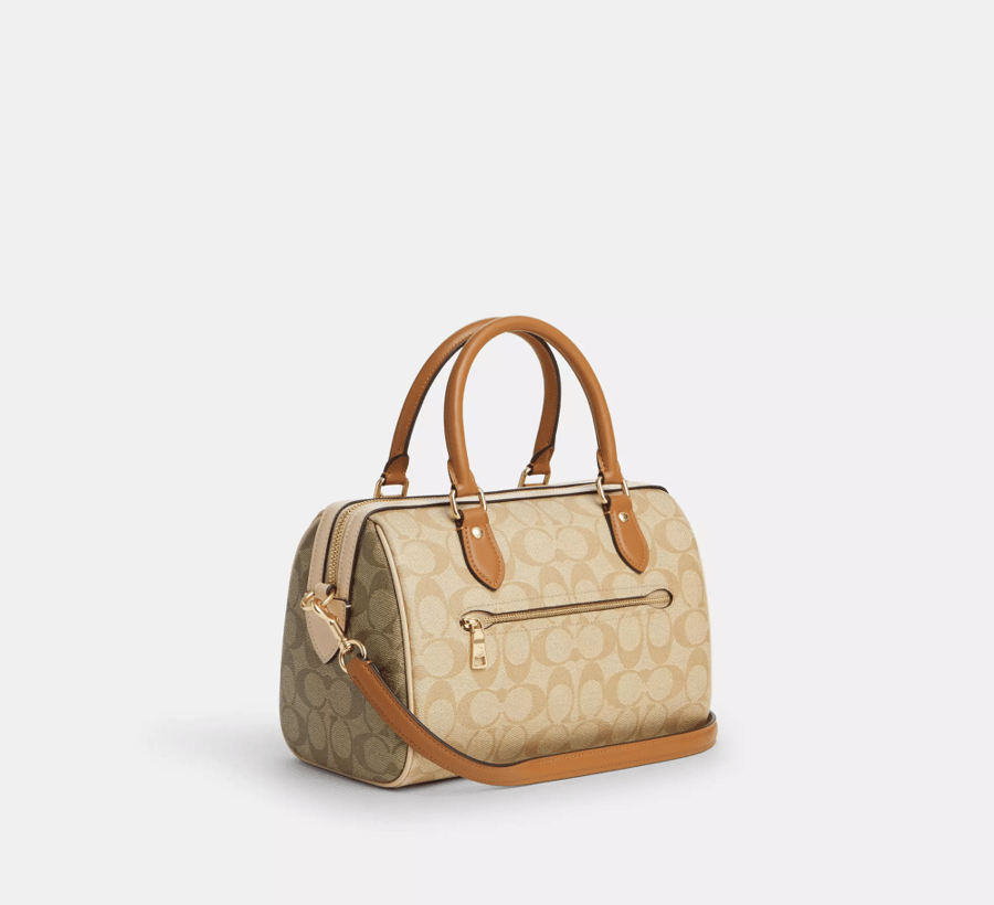 كوتش |  Rowan Satchel Bag In Blocked Signature Canvas