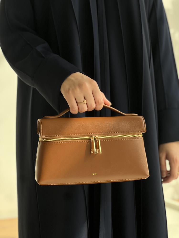 Thea Top Handle Bag - Brown
