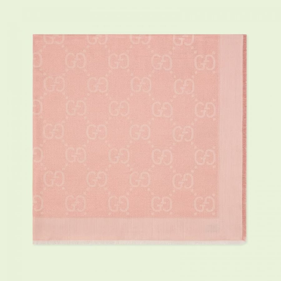 قوتشي | GG lamé jacquard shawl