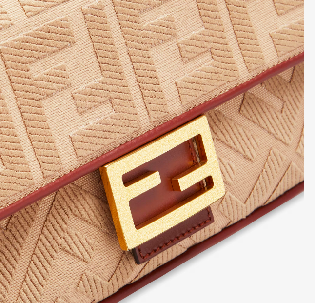 فندي | Baguette FF canvas bag
