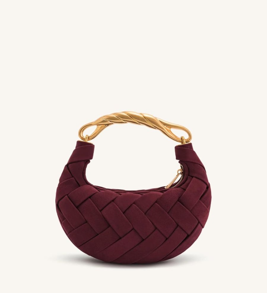 Orla Weave Handbag - Claret