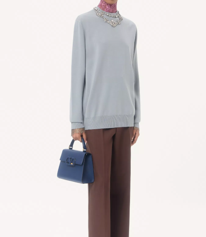 Valentino Garavani Vsling Small Handbag In Grainy Calfskin