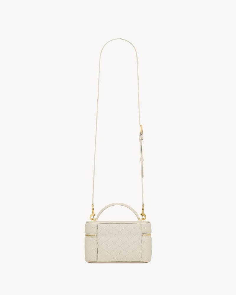 gaby vanity bag in lambskin BLANC VINTAGE