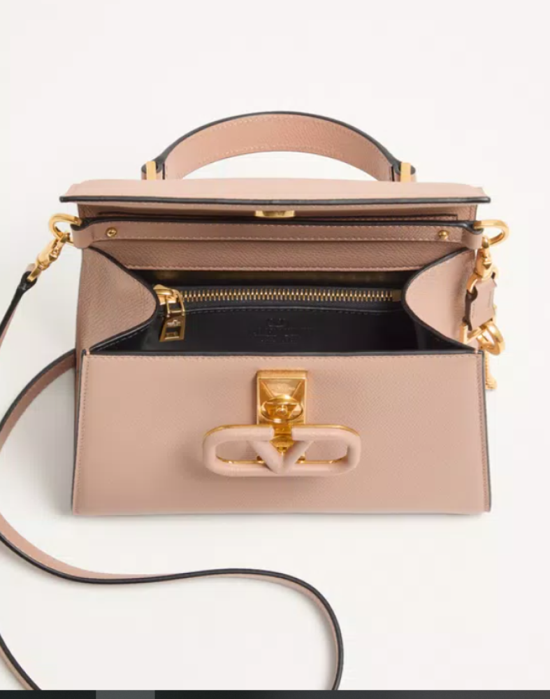 Small Vsling Grainy Calfskin Handbag