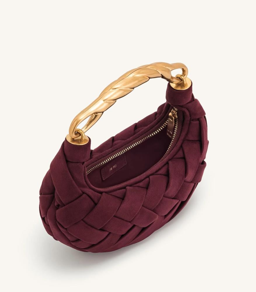 Orla Weave Handbag - Claret