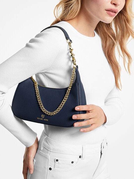 مايكل كورس | MICHAEL MICHAEL KORS  PIPER SMALL PEBBLED LEATHER SHOULDER BAG