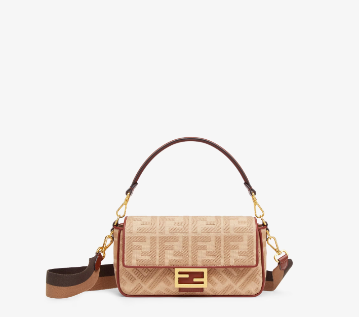فندي | Baguette FF canvas bag