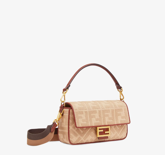 فندي | Baguette FF canvas bag