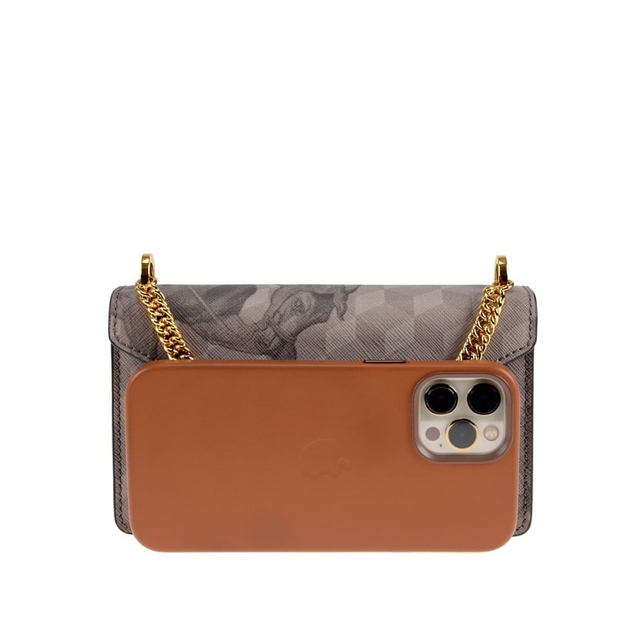 لوب نوير | PHONE CLUTCH Cheval Almond
