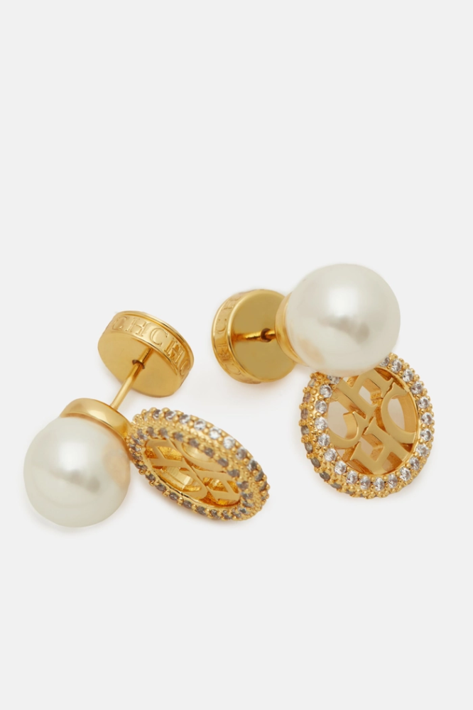 كارولينا هيريرا |  ESSENTIALS PEARL EARRINGS