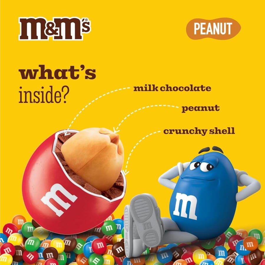 M&M's | Peanut Candy Bags | 82 GM