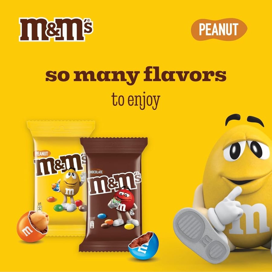 M&M's | Peanut Candy Bags | 82 GM