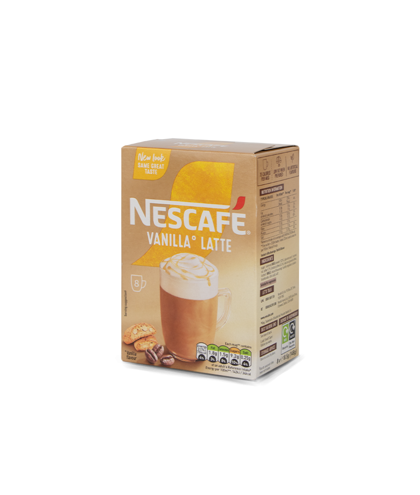 Nescafe Gold | Vanilla Latte Sachets | 6 Sachets | 24 GM