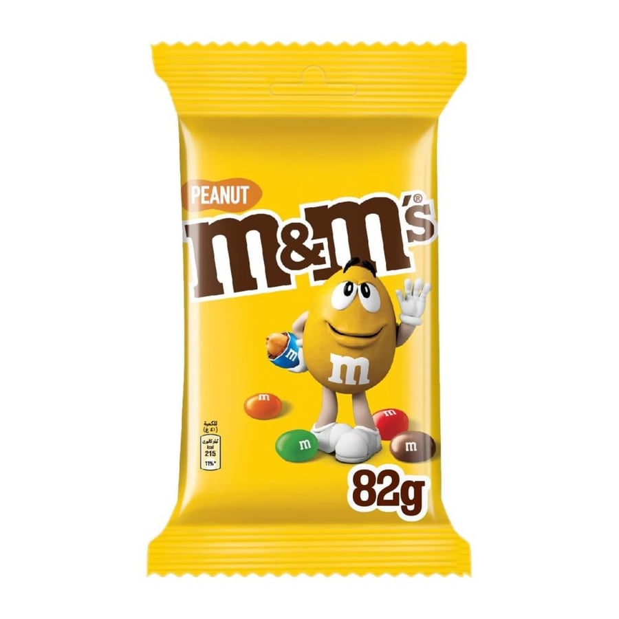 M&M's | Peanut Candy Bags | 82 GM