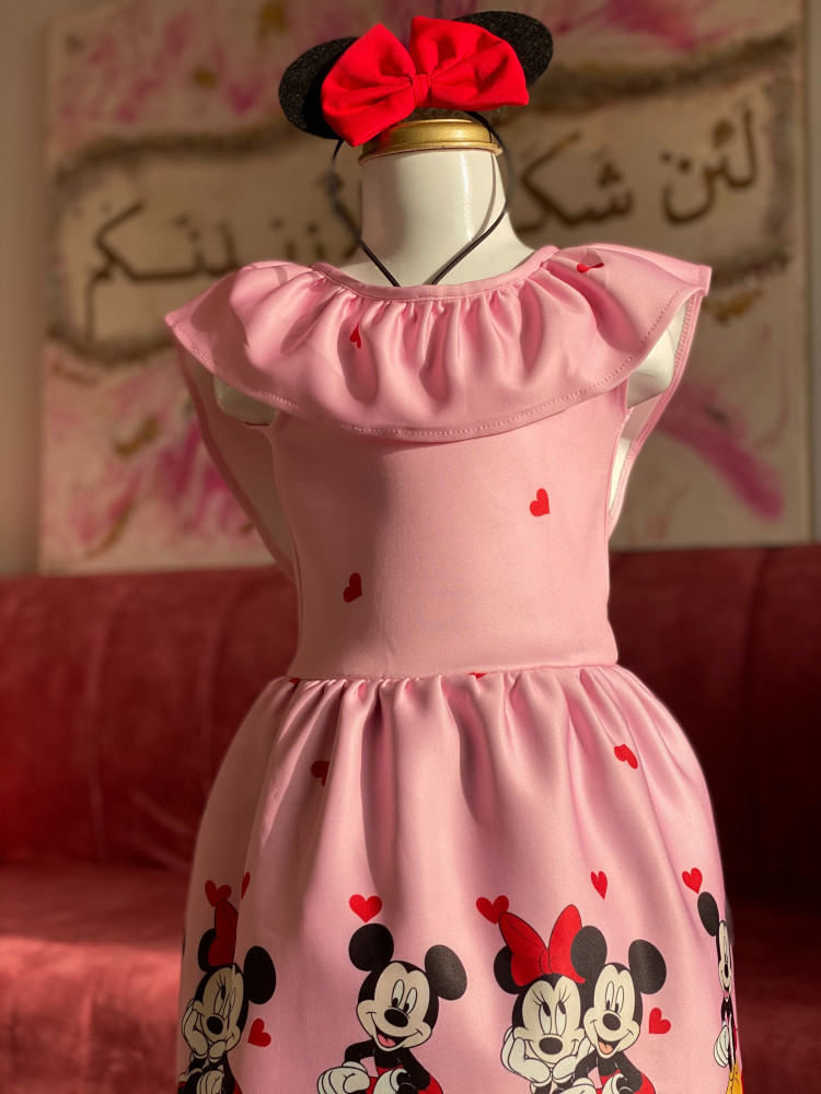 فستان ميني ماوس االقلب