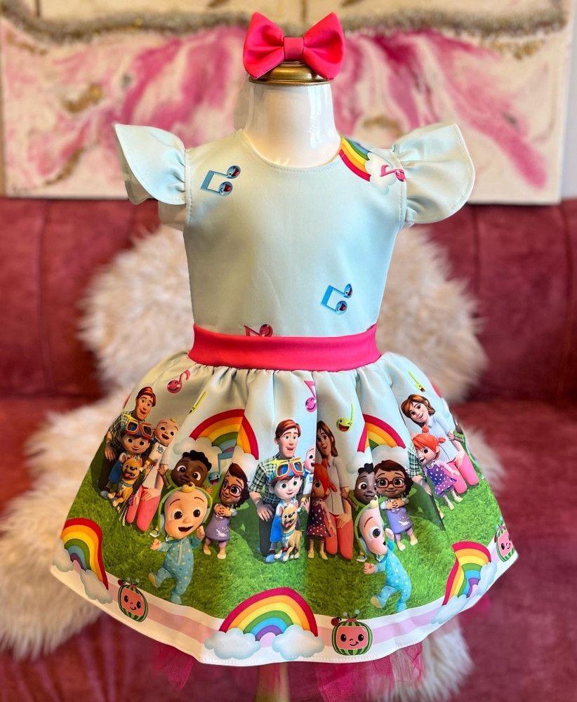 Cocomelon girl dress فستان كوكوميلون