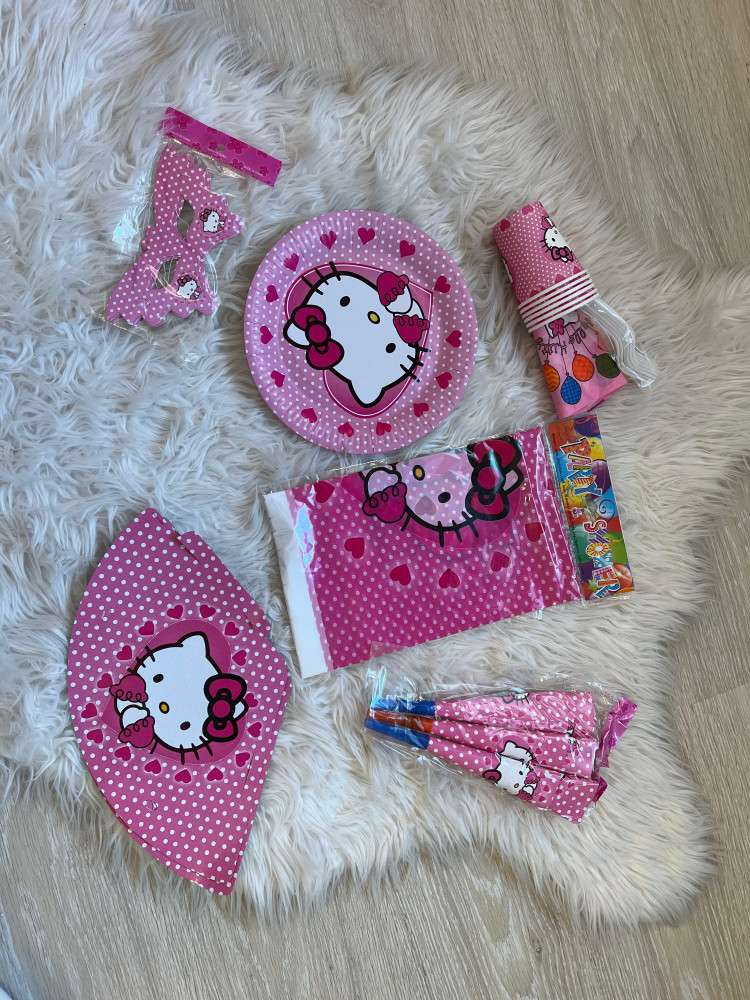 زينة حفلات هيلوكيتي Hello Kitty party supplies