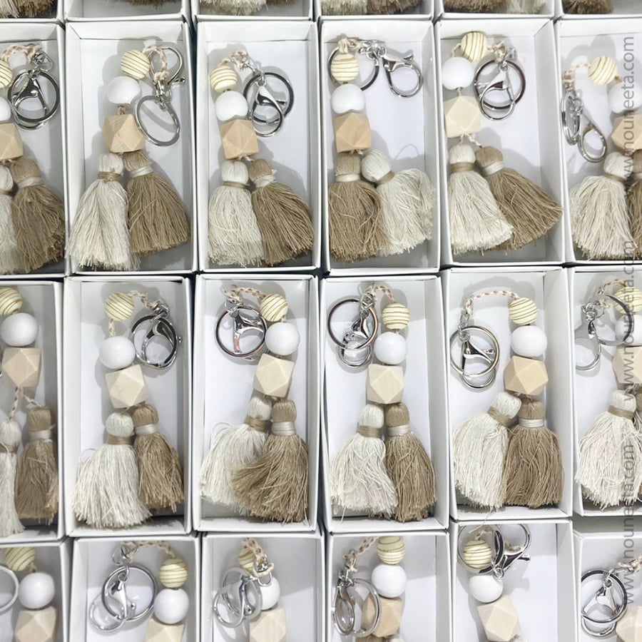 بوكس ميدالية ساند بوهو Sand Boho Keychain Box | توزيعات نسائية فاخرة