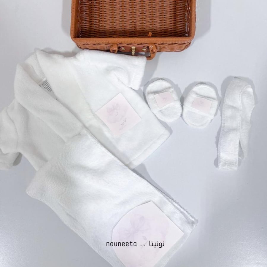 طقم مواليد فخم Baby Bliss Set | Personalized Newborn Gift