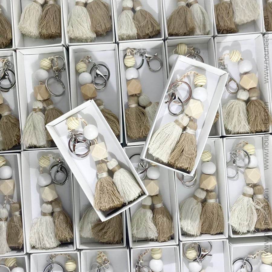 بوكس ميدالية ساند بوهو Sand Boho Keychain Box | توزيعات نسائية فاخرة