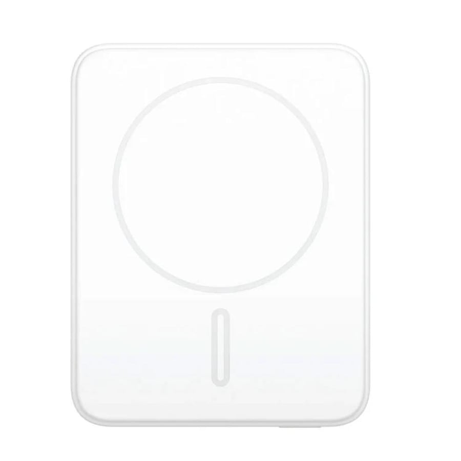 ‏MOMAX موديل Q.Mag Minimal2 باور بانك 10000 مللي امبير مغناطيسي لاسلكي ابيض