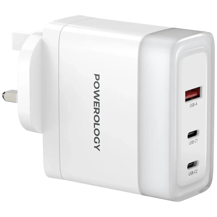 Fast charging converter from Powerology series LONEX PD 100W - white