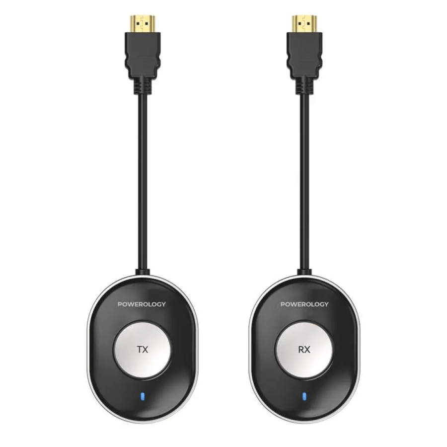 جهاز إرسال واستقبال HDMI لاسلكي من باورولوجي - أسود