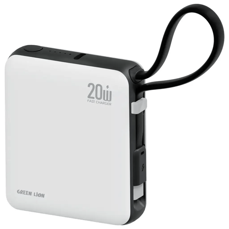 باوربانك جرين ليون نورو 10000mAh - أبيض