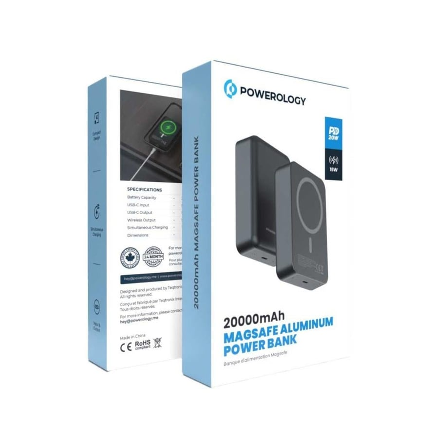 باور بانك باولوجي 20000 مللي أمبير 20 وات PD و15 وات Magsafe