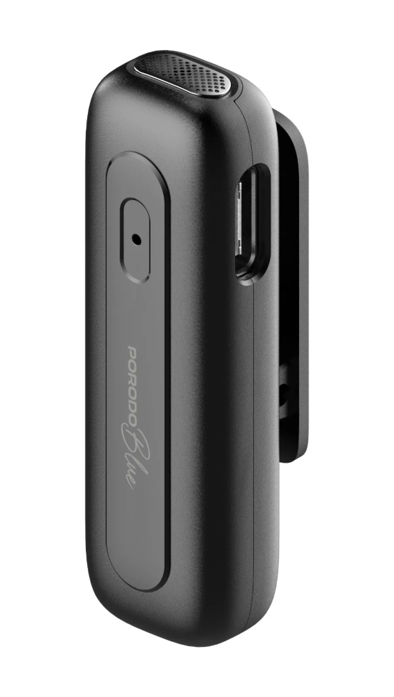 ميكروفون مزدوج لاسلكي بمنفذ USB-C لون أسود بورودو