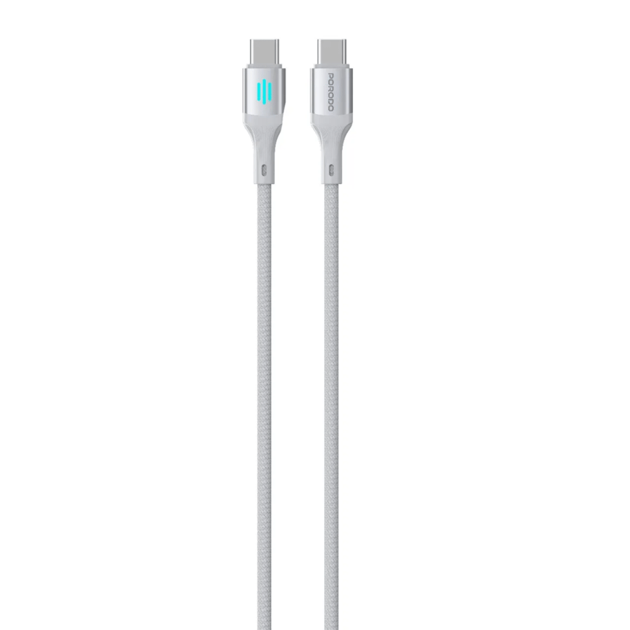 كابل شحن ونقل بيانات Usb-A إلى Usb-C مضفر 1 متر