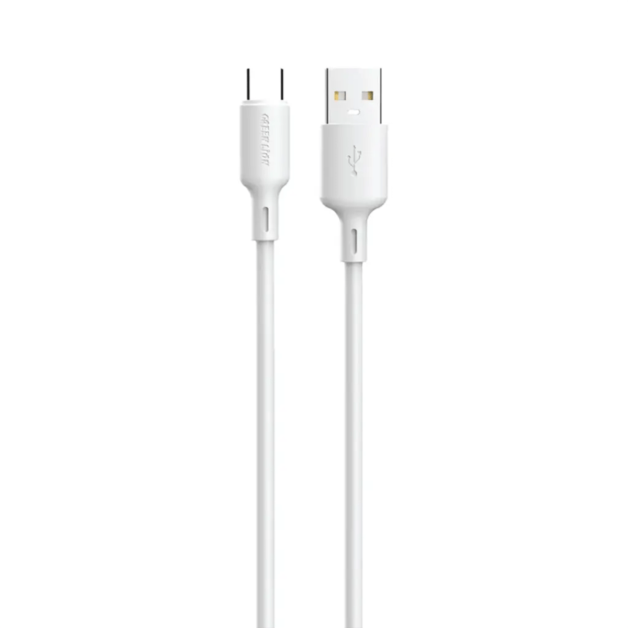 كابل قرين لايون 100 واط USB-A إلى USB-C TPE بطول 1 متر - أبيض