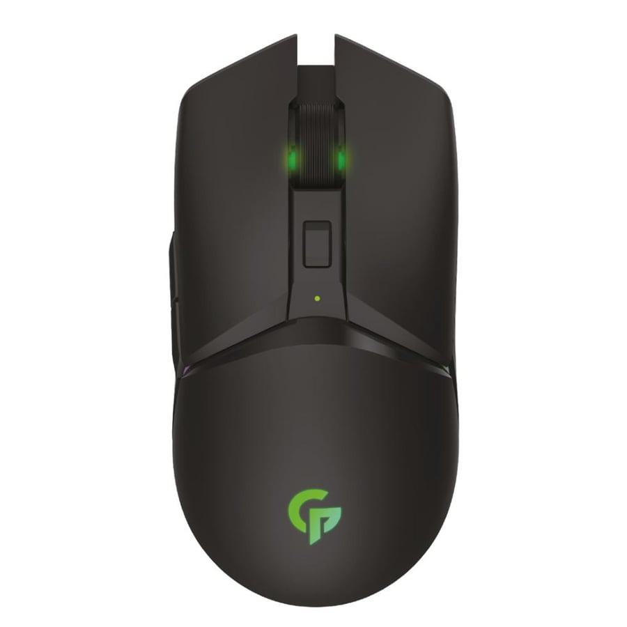 Wireless gaming mouse with RGB lighting from Borudo, 7D, with 10,000 DPI, equipped with a built-in rechargeable battery of 600 mAh - Black