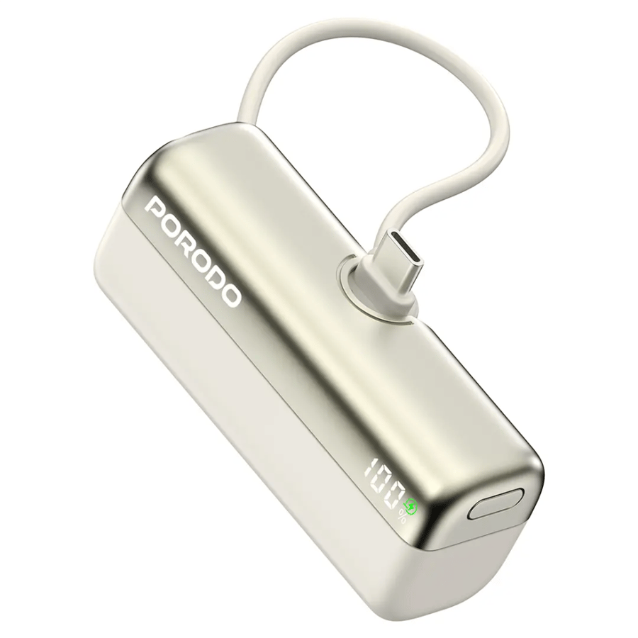 بنك الطاقة Porodo Pocket Volt بسعة 5000 مللي أمبير