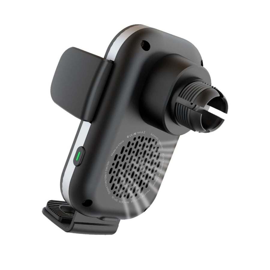 Car phone holder with wireless charging Borology with built-in cooling fan 15 watts