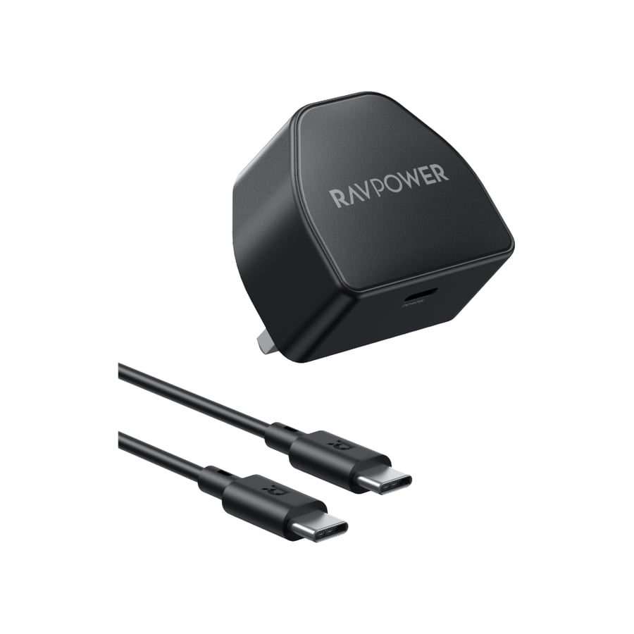شاحن RAVPOWER PD 40W GaN 5.0 مع كابل USB-C