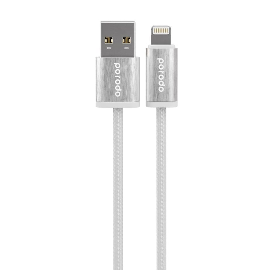 كابل USB A إلى Lightning 2.4A من بورودو Woven بطول 1.2 متر