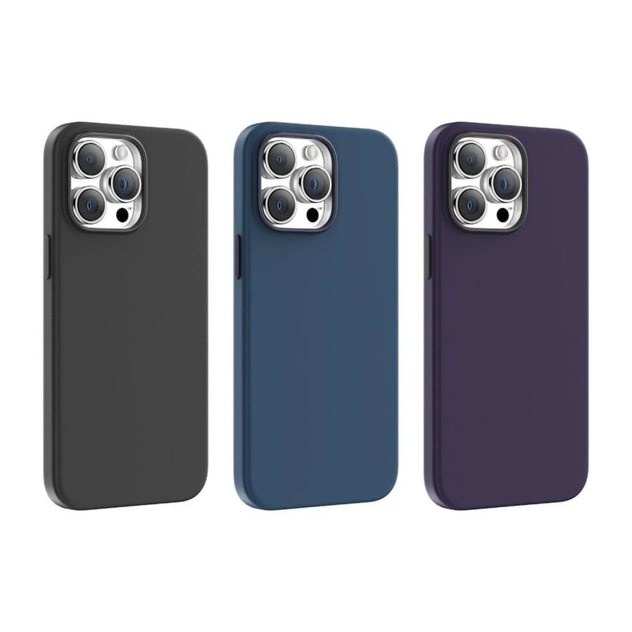 Green Lion MagSafe silicone case for iPhone 14 Pro - purple